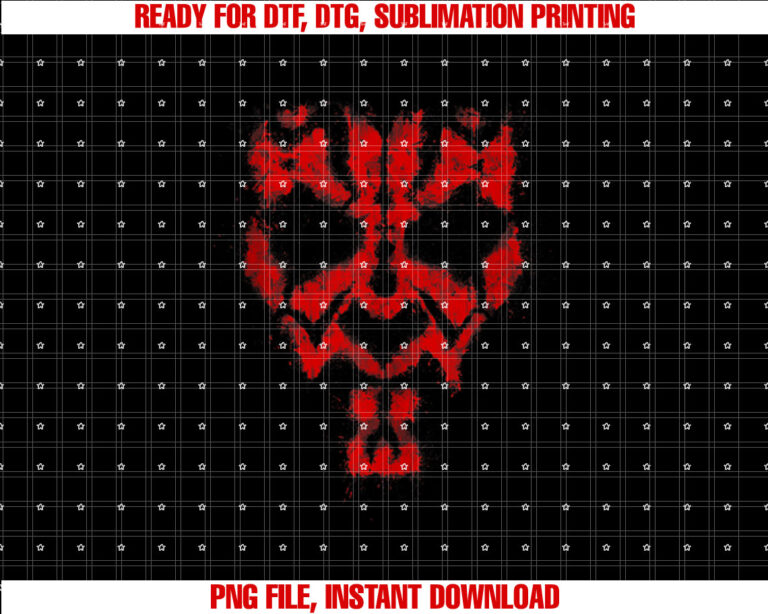 Star Wars Darth Maul Spray Paint Face T-shirt