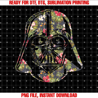 Star Wars Darth Vader Floral Tropical Hawaiian Flower T-shirt
