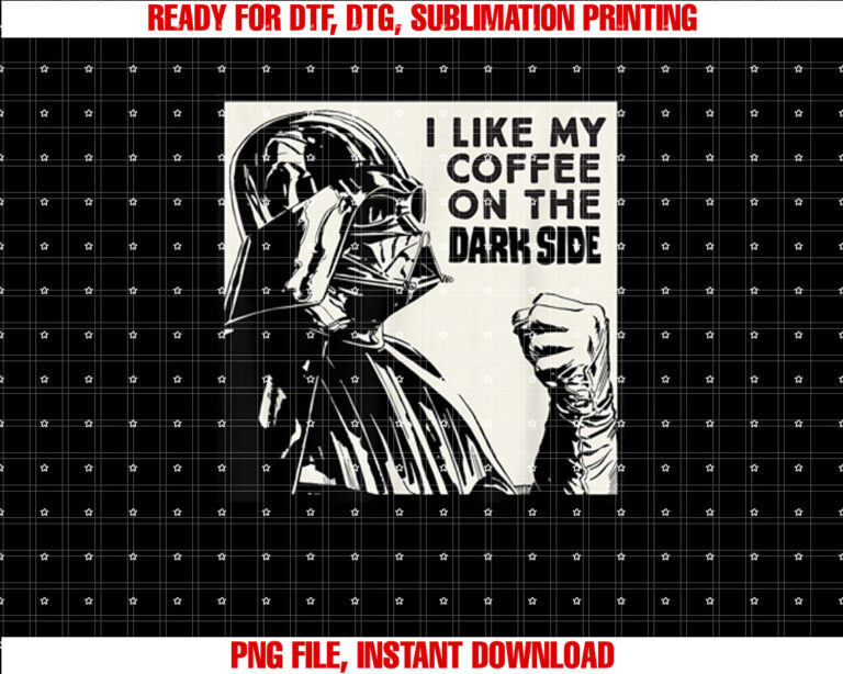 Star Wars Darth Vader I Like My Coffee on the Dark Side T-shirt