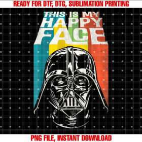 Star Wars Darth Vader This is My Happy Face Funny T-shirt