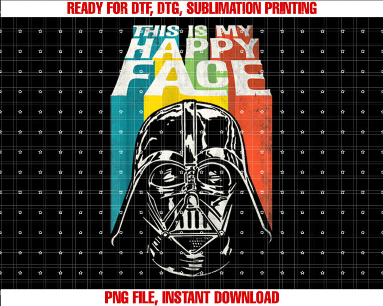 Star Wars Darth Vader This is My Happy Face Funny T-shirt
