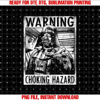 Star Wars Darth Vader Warning Choking Hazard T-shirt
