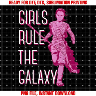 Star Wars Episode 7 Rey Girls Rule The Galaxy T-shirt