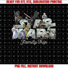 Star Wars Family Trip Original Trilogy Characters Vacation T-shirt