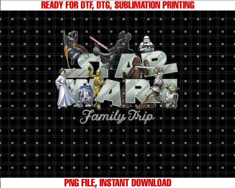 Star Wars Family Trip Original Trilogy Characters Vacation T-shirt