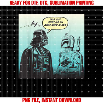 Star Wars Funny Darth Vader and Boba Fett Comic T-shirt