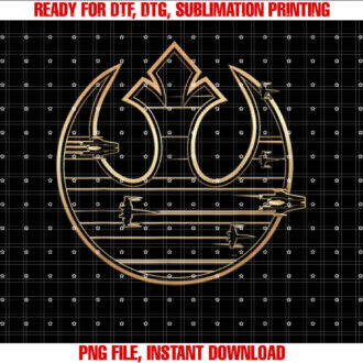 Star Wars Last Jedi Gold Platinum Rebel Fleet T-shirt