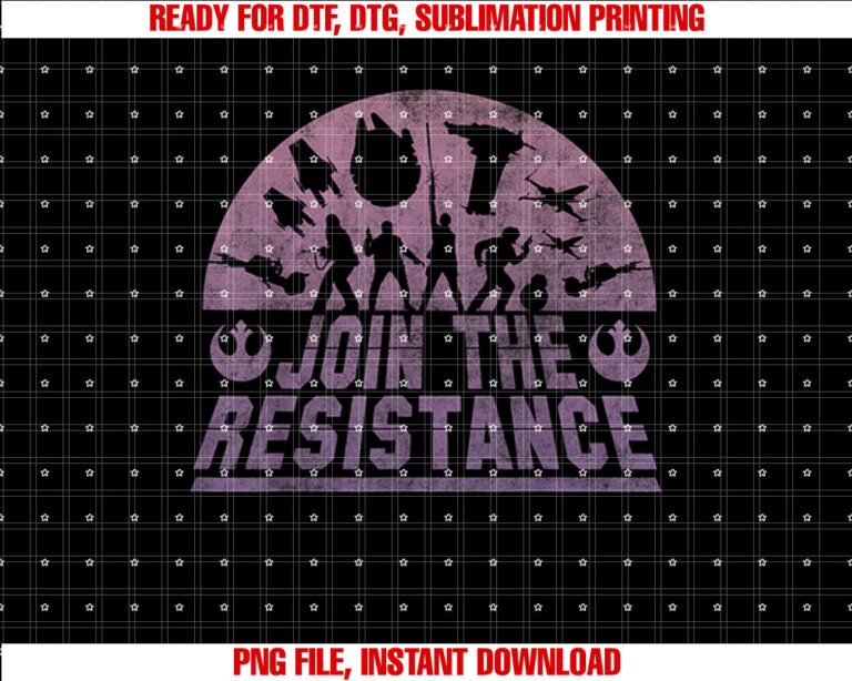 Star Wars Last Jedi Silhouette Join the Resistance T-shirt
