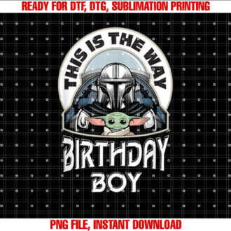 Star Wars Mandalorian and Grogu This is the Way Birthday Boy T-shirt