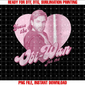 Star Wars Obiwan for Me Heart Portrait T-shirt