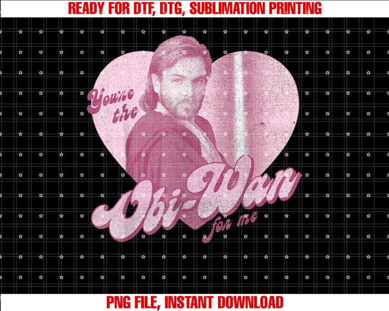 Star Wars ObiWan For Me Heart Portrait T-shirt