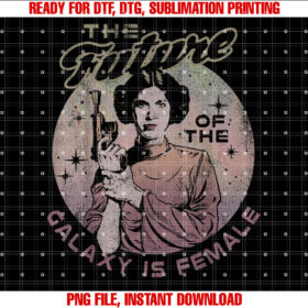 Star Wars Princess Leia the Future of the Galaxy is Female T-shirt