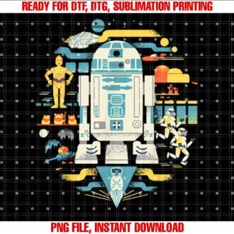 Star Wars R2D2 Circle Collage T-shirt