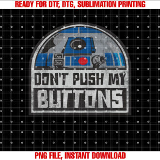 Star Wars R2D2 Droid Dont Push My Buttons T-shirt