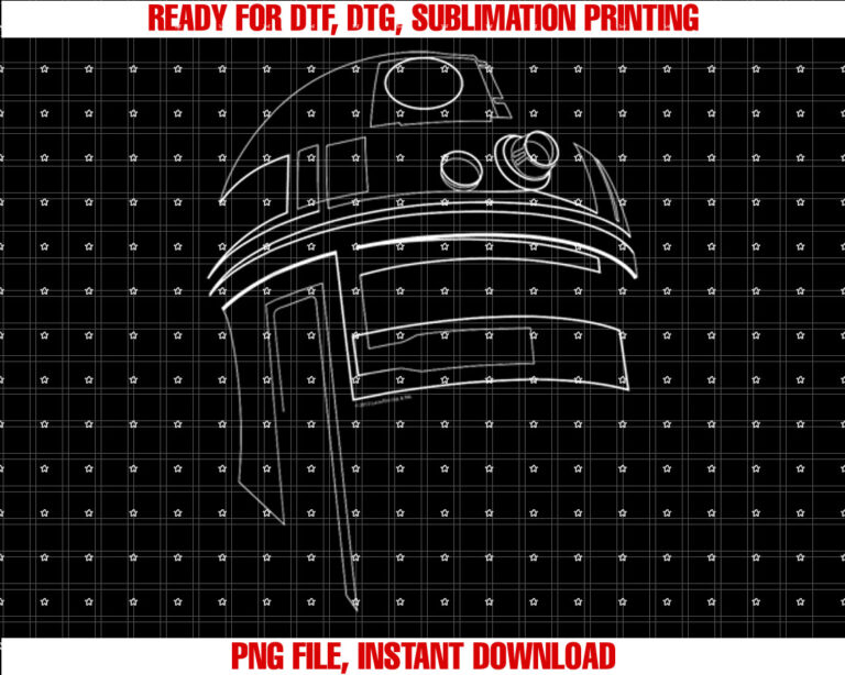 Star Wars R2D2 Minimalist Style R2D2 Portrait T-shirt