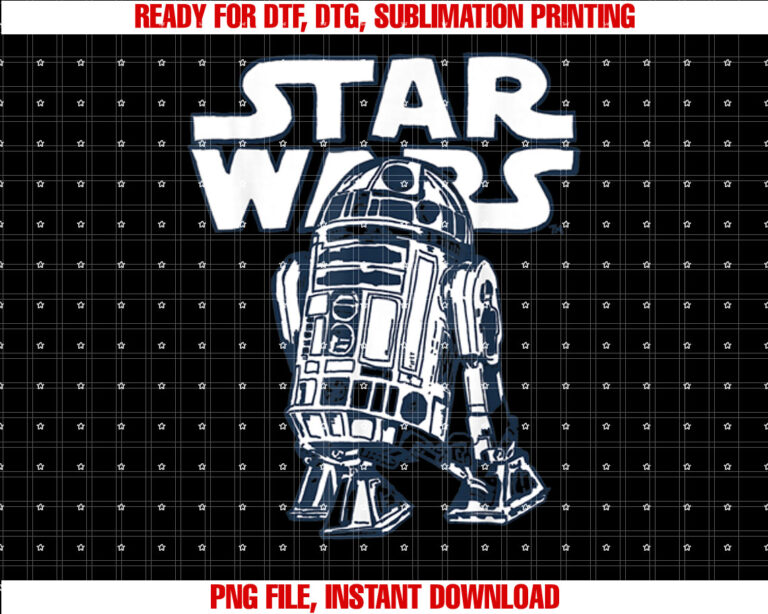 Star Wars R2D2 Vintage Style Graphic C1 T-shirt