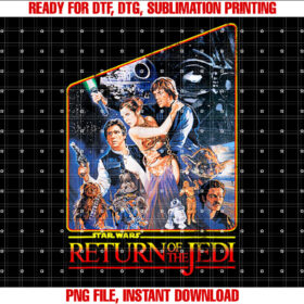 Star Wars Return of the Jedi Epic Full Cast T-shirt