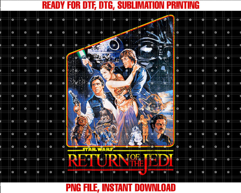Star Wars Return of the Jedi Epic Full Cast T-shirt