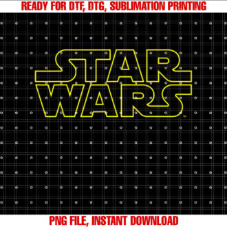 Star Wars Simple Title Outline Disney T-shirt