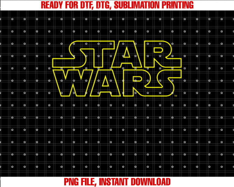 Star Wars Simple Title Outline Disney T-shirt