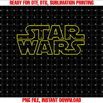 Star Wars Simple Yellow Outline Graphic Tee T-shirt