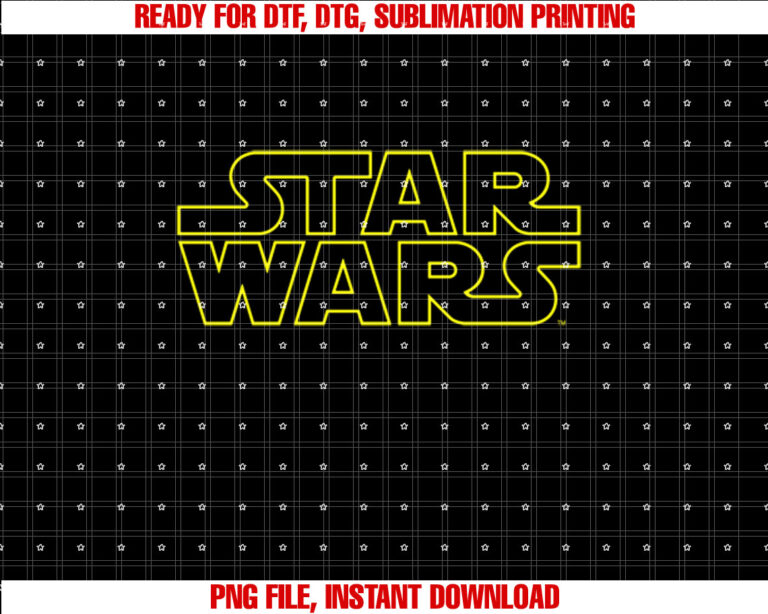 Star Wars Simple Yellow Outline Graphic Tee T-shirt