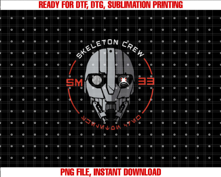 Star Wars Skeleton Crew SM33 Intrepid Droid Center Stamp T-shirt