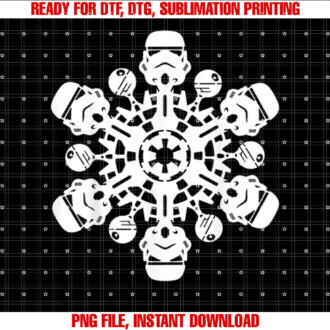 Star Wars Stormtrooper Christmas Snowflake Graphic T-shirt