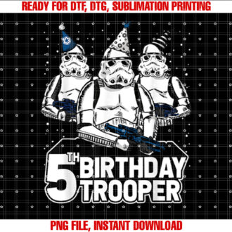 Star Wars Stormtrooper Party Hats Trio 5th Birthday Trooper T-shirt