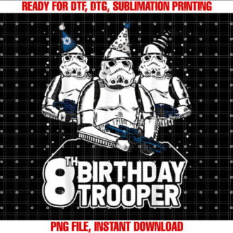 Star Wars Stormtrooper Party Hats Trio 8th Birthday Trooper T-shirt