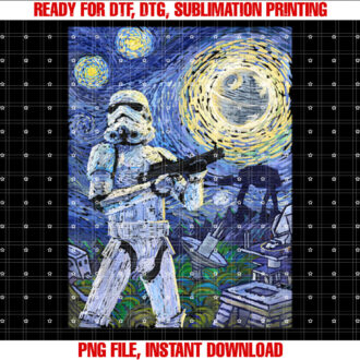Star Wars Stormtrooper Starry Night Graphic C1 T-shirt