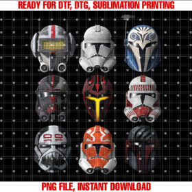 Star Wars the Clone Wars Clone Helmets T-shirt