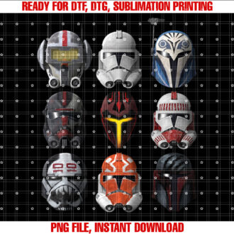 Star Wars The Clone Wars Clone Helmets T-shirt