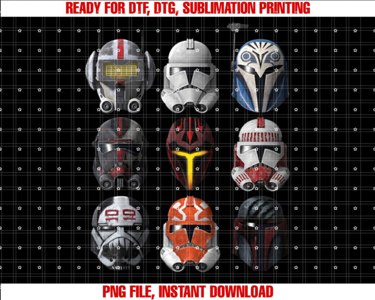 Star Wars The Clone Wars Clone Helmets T-shirt