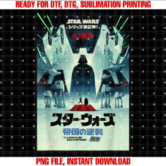 Star Wars The Empire Strikes Back 40th Anniversary Kanji T-shirt