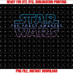 Star Wars the Force Awakens Simple Stary T-shirt