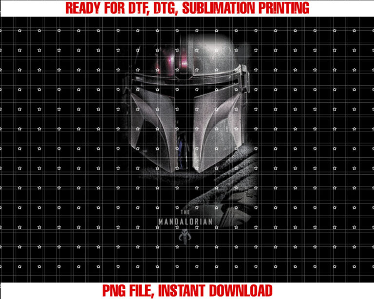 Star Wars The Mandalorian Dark Portrait T-shirt