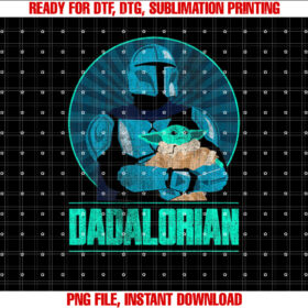 Star Wars the Mandalorian Fathers Day Dadalorian Retro T-shirt