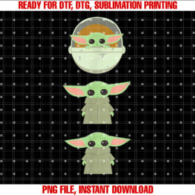 Star Wars the Mandalorian Grogu Trio Cartoon Poses T-shirt