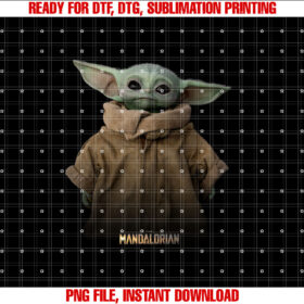 Star Wars the Mandalorian the Child Simple Portrait T-shirt
