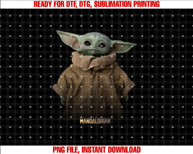 Star Wars The Mandalorian The Child Simple Portrait T-shirt