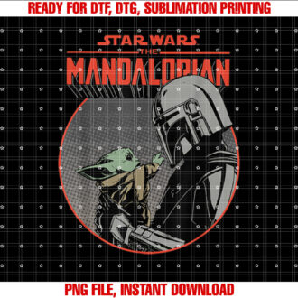 Star Wars The Mandalorian Mando and the Child Retro T-shirt