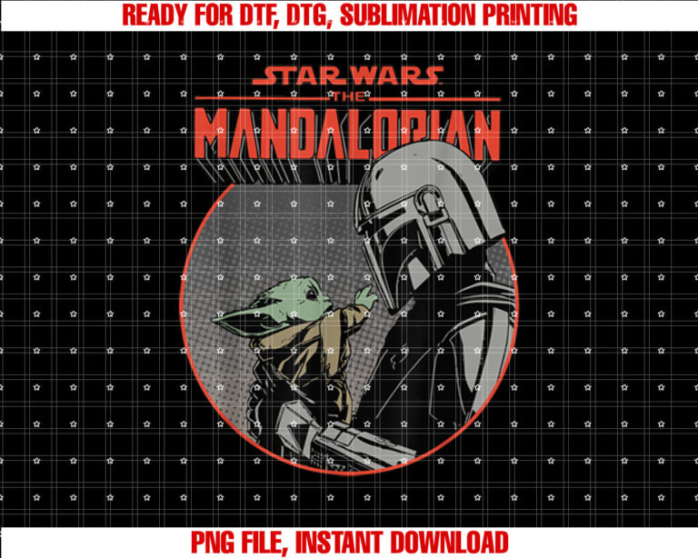 Star Wars The Mandalorian Mando and the Child Retro T-shirt