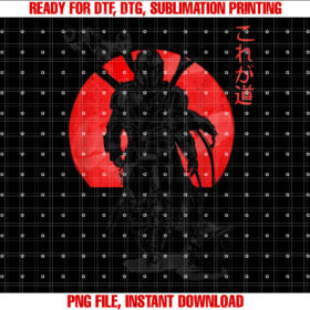 Star Wars the Mandalorian the Child Red Sun Ink Portrait T-shirt