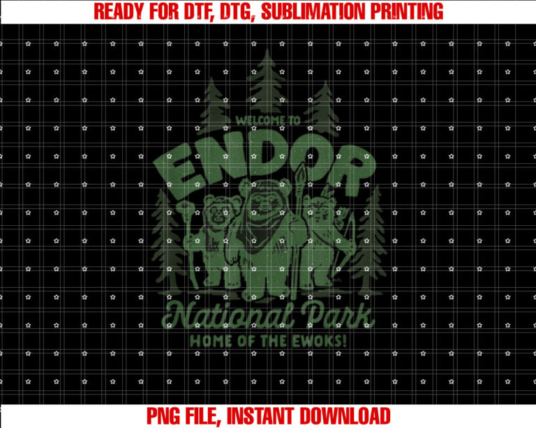 Star Wars Travel Vacation Endor National Park Ewoks T-shirt