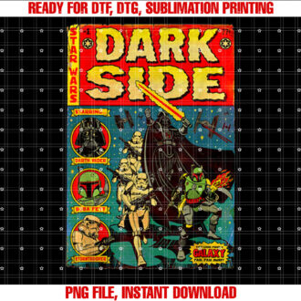 Star Wars Vader Dark Side Retro Comic Graphic T-shirt