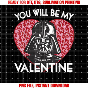 Star Wars Valentines Day You Will Be My Valentine Vader T-shirt