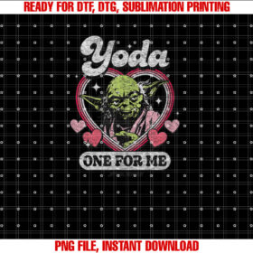 Star Wars Yoda One for Me Funny Valentines Day Pun T-shirt