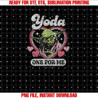 Star Wars Yoda One For Me Funny Valentines Day Pun T-shirt