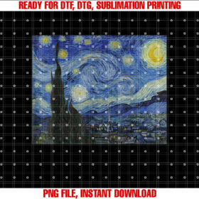 Starry Night by Vincent Van Gogh Famous Painting T-shirt